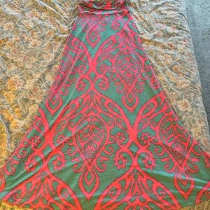 Cezanne Pink and Green Patterned Garment